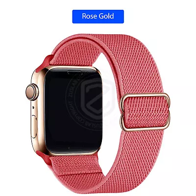 $8.95 • Buy For Apple Watch IWatch Band 8 7 SE 6 5 4 3 2 Nylon Elastic Strap 44 42 40 38 Mm