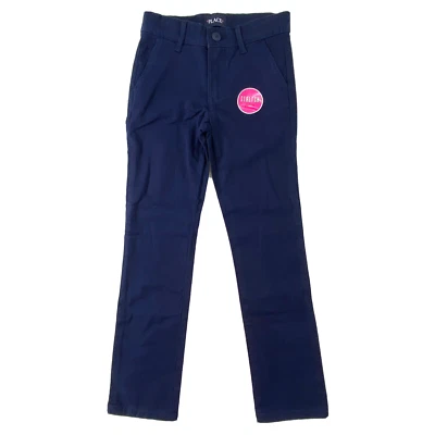 £17.76 • Buy Childrens Place Uniform Pants Girls Size 6X/7 Slim Stretch Chinos School Blue