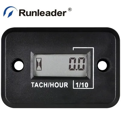 Inductive Tachometer/ Tach Hour Meter RPM Gauge Waterproof For Marine Snowblower • $12.50