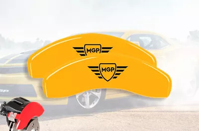 2005-2014 Ford Mustang GT Rear Yellow  MGP  Brake Disc Caliper Covers 2pc Set • $172