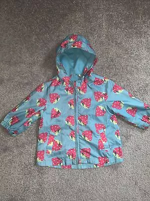 Next Baby Girls Strawberry Summer Coat Age 9-12 Months • £4.99