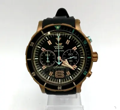 VOSTOK EUROPE ANCHAR 6 S 21 -510 O 585 Chronograph Quartz Men's Watch • $999.31