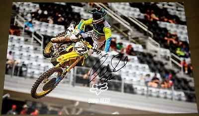 Chad REED #22 Signed FOX RACING Suzuki Poster Supercross  MX • $59.99