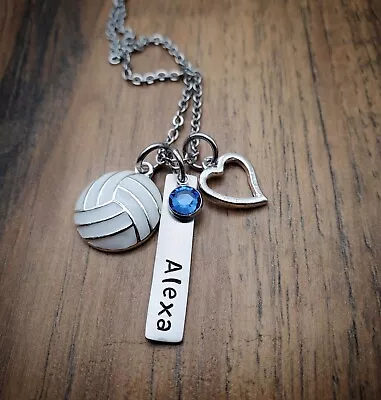 Volleyball Necklace Girls Volleyball Gift Volleyball Jewelry • $17.99