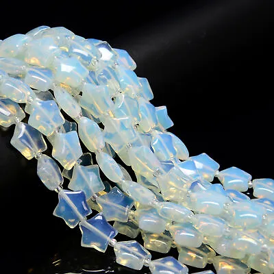 Opalite Five-Pointed Star Shape Beads Size 15mm 15.5'' Strand • $16.99
