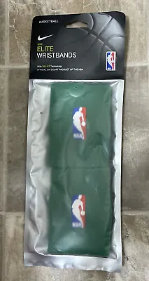 Nike Elite Wristbands With Dry-Fit Technology NBA Green New In A Bag • $14