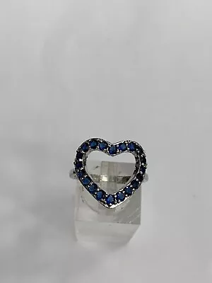 Heart Shaped Ring In Blue Violet Tanzanite Size 9-r66007 • £14.48