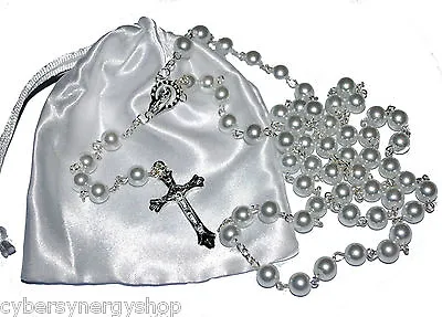 £3.94 • Buy First Holy Communion Rosary Beads - 1st Communion Present  - Girls & Boys Gift