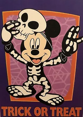 Disney Mickey Mouse Halloween Costume Trick Treat Skeleton Large Yard Flag New • $44.87