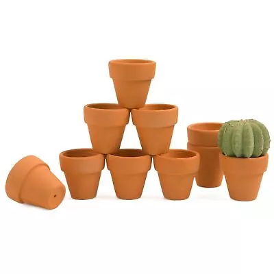 1.5 Inch Terracotta Pots Pack Of 10 - Mini Clay Pot With Drainage Hole For Ti... • $14.66