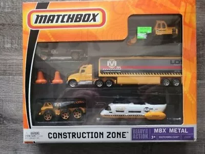 Matchbox 2006 MBX Metal Construction Zone Set W Exclusive Convoy Skybuster Etc • $21.50