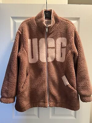 UGG Women’s Raquelle Sherpa Jacket In Blush Size Small • $28