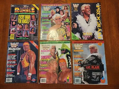 Vintage WWF WWE Magazine Program Lot 90-92 Various Condition Poor/good-Wrestling • $9.99