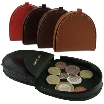 Handy Mens Gents Leather Coin Tray Change Holder Wallet Purse In 3 Colours • $18.99