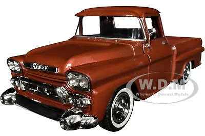 1958 Gmc 100 Wideside Pickup Brown 1/24 Diecast Model Car By Motormax 79385 • $21.99