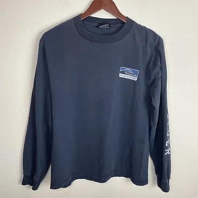 Vintage 90s Quicksilver Long Sleeve T Shirt Mens Size S Made In USA Surf Skate • $33.99
