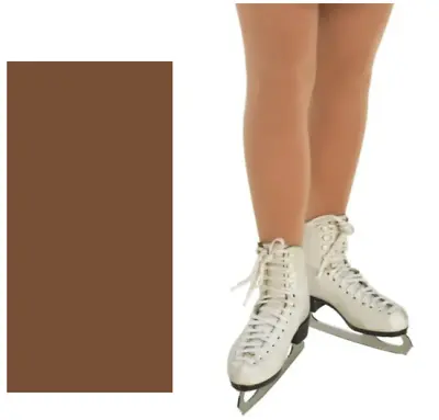 Tappers & Pointers -Full Foot Skating Tights - Dark Suntan • £14.95