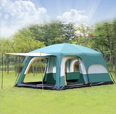 Large Camping Tent Luxury 6-8 Person Double Layer Camping Tent • £200