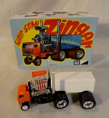 Look! Nice Built 1970`s Mpc Zinger  Super Semi  Wild Big Rig Model Car Kit! • $9.99