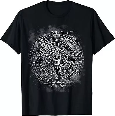 NEW LIMITED Vintage Aztec Or Mayan Calendar Antique Graphic T-Shirt S-3XL • $22.55