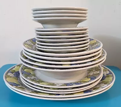 Lot Of 22 Vtg. Metlox Vernon Florence. Plates Bowls Platters. 1960s-80s. • $42.95