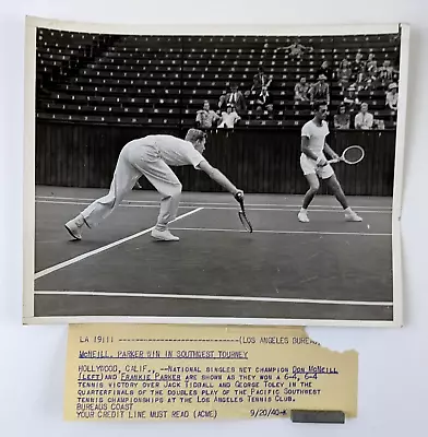 1940 Los Angeles CA Pacific Southwest Tennis Champtionship Don McNeill VTG Photo • $13.50