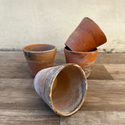 Vintage French Lot Of 4 Terracotta Pots Planter 10122213 • $89