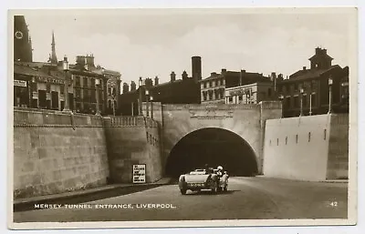 The Mersey Tunnel Entrance Liverpool Lancashire Real Photo Vintage Postcard H22 • £3.99