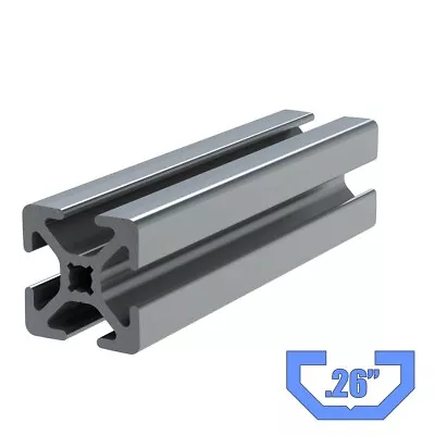 1.0  X 1.0  T-Slot Aluminum - 60  Long (4) Pack • $97.48