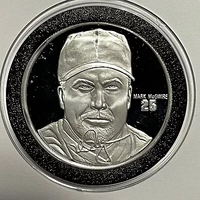 1997 Mark McGwire Homerun Heroes MLB Coin 1 Troy Oz .999 Fine Silver Round Medal • $59.99