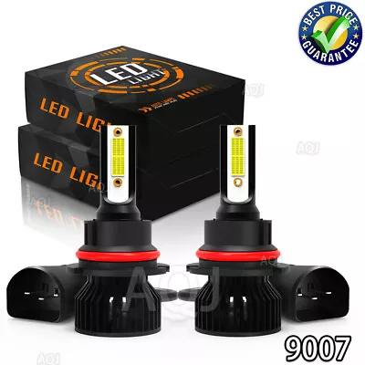 2x 9007 LED Headlight Bulbs Kit HB5 High Low Beam 6000K Super White Bright • $18.59