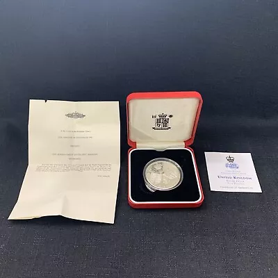 1997 UK Silver Proof 5 Pounds Coin - Golden Wedding • $31.31