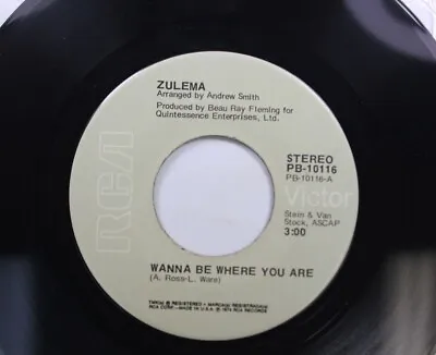 Hear! Funk Michael Jackson 45 Zulema - Wanna Be Where You Are / No Time Next Tim • $19.99