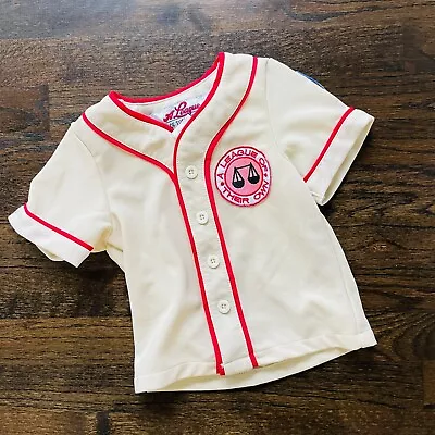 A League Of Their Own Jersey Size 2T Fun Costumes Rockford Peaches Baseball • $11.99