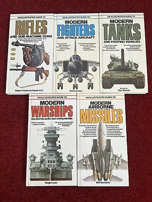 An Illustrated Guide Modern Airborne Missiles Warships Rifles Fighters Tanks Lot • £7