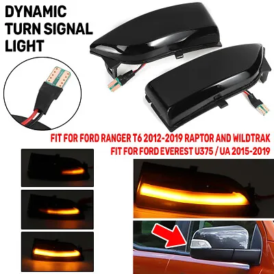 Pair Side Mirror Repeater Indicator Light For Ford Ranger T6 Raptor Wildtrak • $34.39