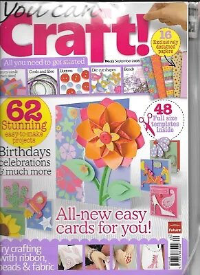 £7.99 • Buy YOU CAN CRAFT! Issue 11 Sept 2008 Craft Kit, Magazine & Project Bag