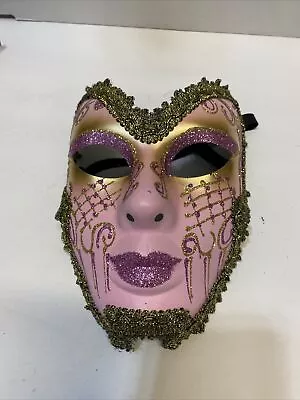 Mask Hand Painted Masquerade Mardi Gras • $12.95