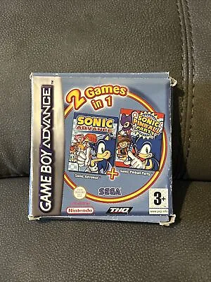 GBA 2 In 1 Sonic Advance + Sonic Pinball Party Double Game. Nintendo • £29.99