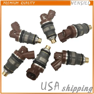 6X Fuel Injector 800cc 1001-87092 For Toyota MR2 Celica Supra Turbo Aristo Mark • $115.66