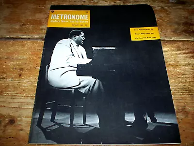 1954 METRONOME Jazz Magazine OSCAR PETERSON Cover W/PEREZ PRADO George Handy EXC • $39.95