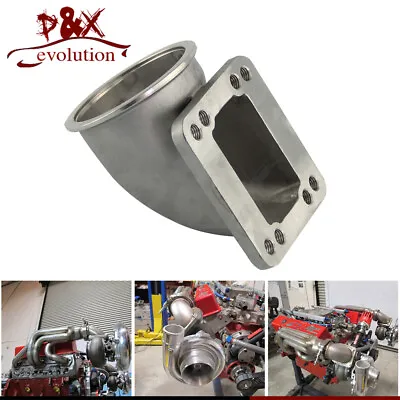 $52.99 • Buy 3 Inch V Band 90 Degree Turbo Elbow Adapter 304 Stainless Steel Flange For T3 T4