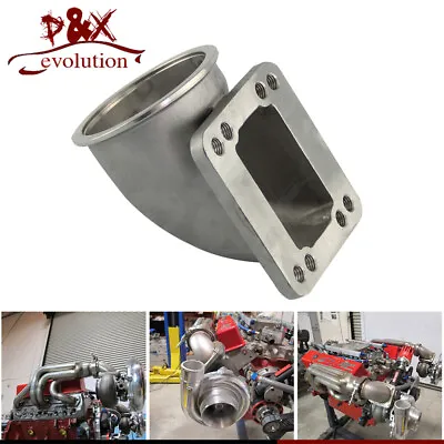 3 Inch V Band 90 Degree Turbo Elbow Adapter 304 Stainless Steel Flange For T3 T4 • $59.38