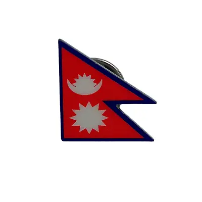£2.99 • Buy Nepal Flag Pin/Badge/Brooch, Steel Pin, Nepali Badge, UK Stock, FREE Postage