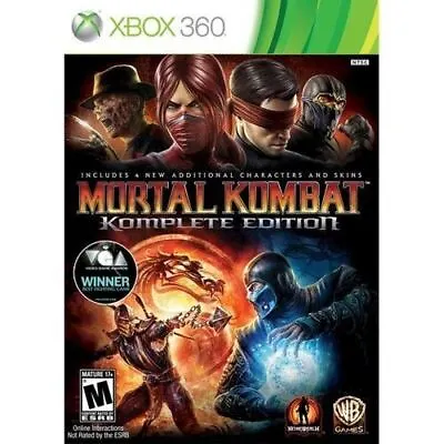 $32.99 • Buy Mortal Kombat Komplete Edition - Original Microsoft Xbox 360 Game