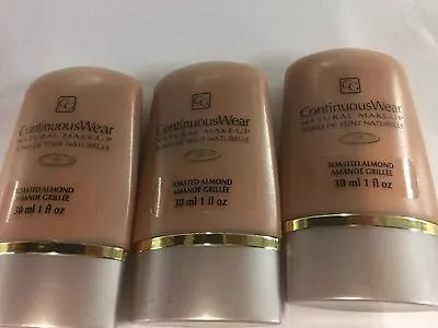 Lot Of 3 - CoverGirl Continuous Wear Natural Make Up ( TOASTED ALMOND ) New • £27.94