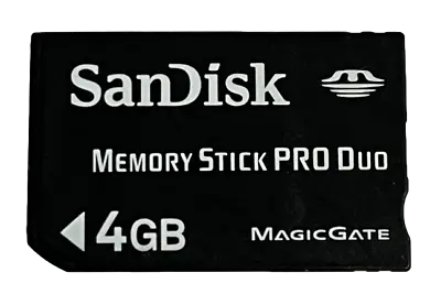 Sandisk 4GB Sony PSP Memory Stick Pro Duo Memory Card Camera Memory Genuine • $17.90