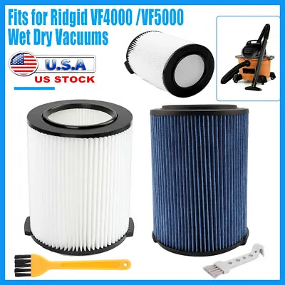 Replacement VF5000 VF4000 Vacuum Filter For Ridgid 6-20 Gallon Vacuum • $15.39