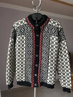Dale Of Norway Vintage Pure Wool Cardigan Sweater Button Up Mens Size 50 M • $79.99