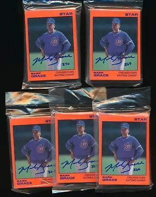 1988 Star Company Chicago Cubs Batting Champion Signed Mark Grace 11 Card Set • $29.99